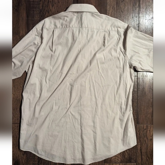 Calvin Klein Mens Dress Shirt Taupe 18 1/2 36/37 Slim Tall Stretch Non-Iron. - Picture 16 of 16